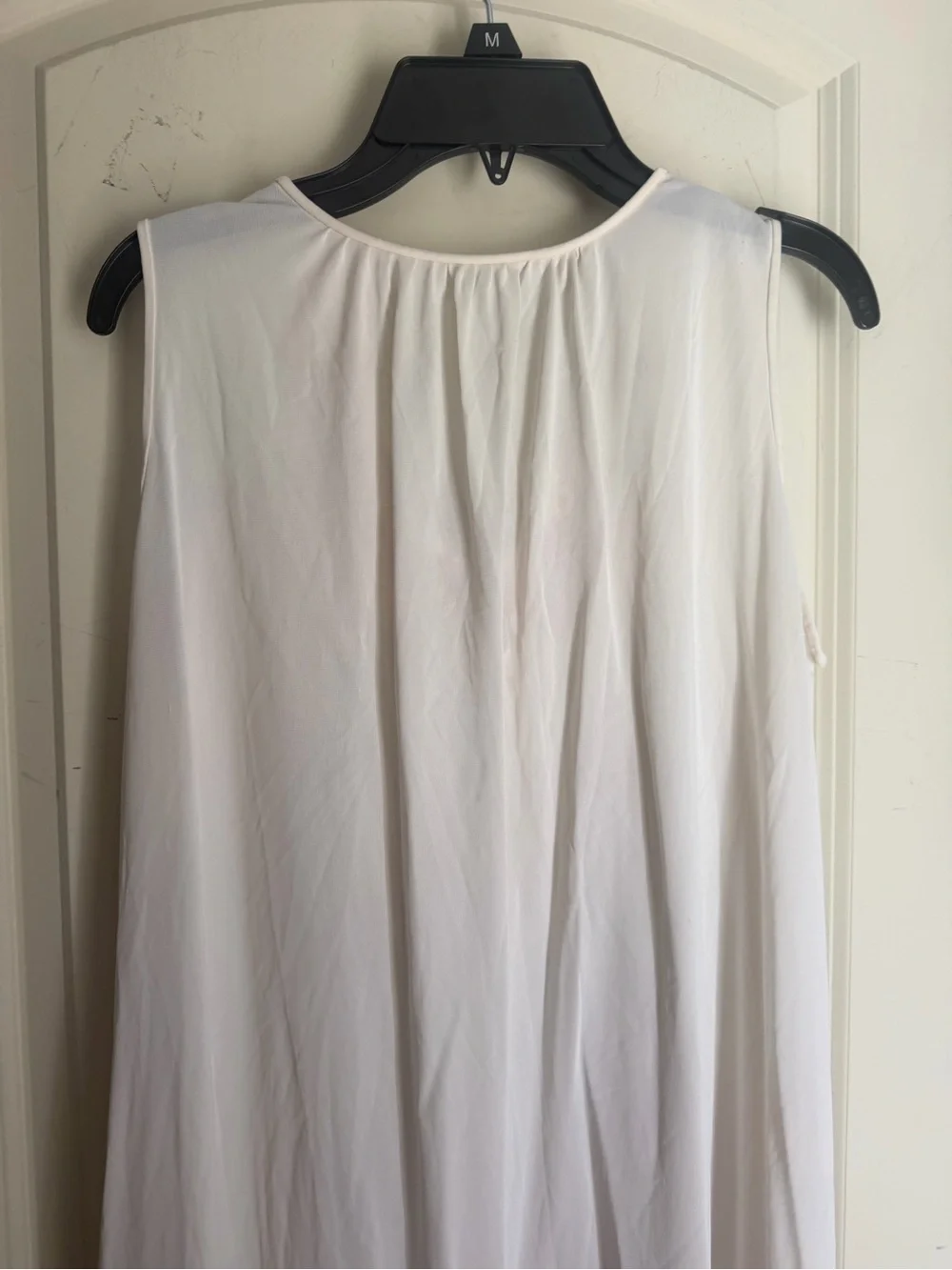 Vintage nightgown Lightweight floral embroidered lace Sz L coquette femenine
